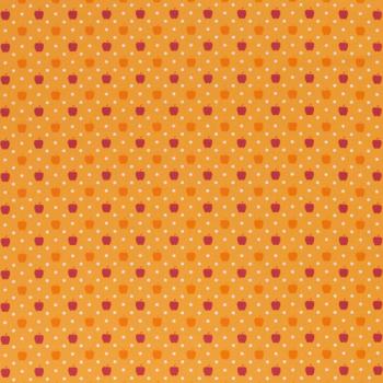 Preview: Baumwoll Druck Äpfel in Orange-Rot Tönen von Swafing - Werner